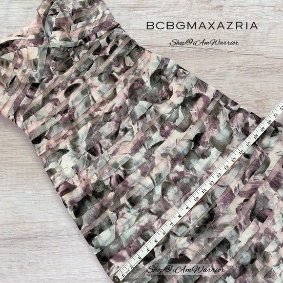 BCBGMaxAzria celeb favorite floral tiered tulle strapless gown *Shop@iamwarrior - Picture 11 of 16